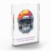 Inspirational Motivational Football Helmet  Fotoblokken (Links)