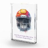 Inspirational Motivational Football Helmet  Fotoblokken (Rechts)
