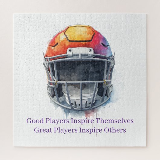 Inspirational Motivational Football Helmet Legpuzzel (Verticaal)