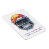 Inspirational Motivational Football Helmet  Magneet (Rechterzijde)