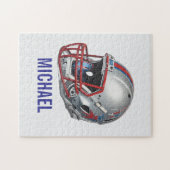 Inspirational Motivational Football Helmet Name Legpuzzel (Horizontaal)