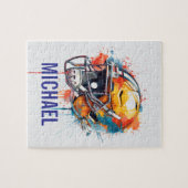 Inspirational Motivational Football Helmet Name Legpuzzel (Horizontaal)