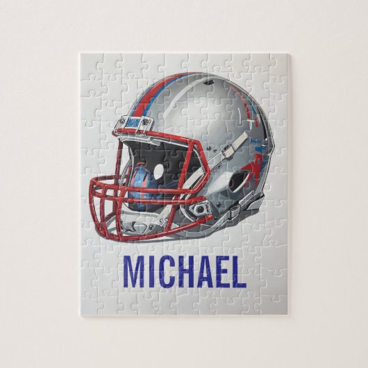 Inspirational Motivational Football Helmet Name Legpuzzel (Verticaal)