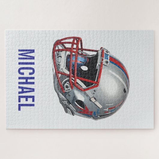 Inspirational Motivational Football Helmet Name Legpuzzel (Horizontaal)