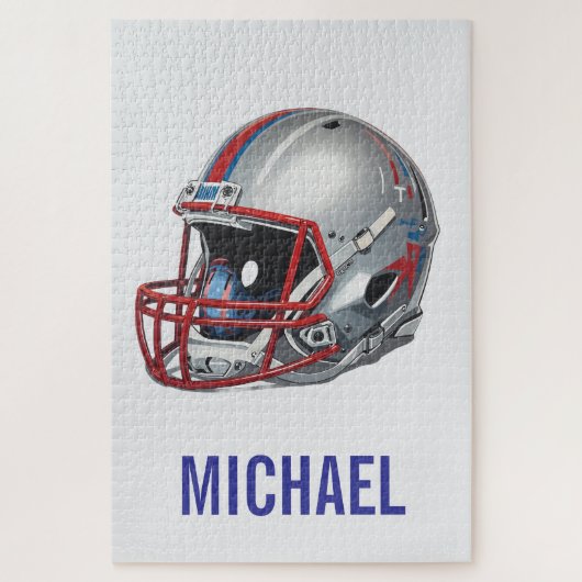 Inspirational Motivational Football Helmet Name Legpuzzel (Verticaal)