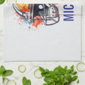 Inspirational Motivational Football Helmet Name Theedoek (Gevouwen)