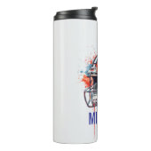 Inspirational Motivational Football Helmet Name Thermosbeker (Gedraaid links)