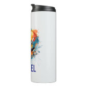 Inspirational Motivational Football Helmet Name Thermosbeker (Geroteerd rechts)