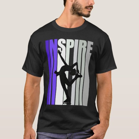 Inspirational Motivational Ice Skating Instructor T-shirt (Voorkant)