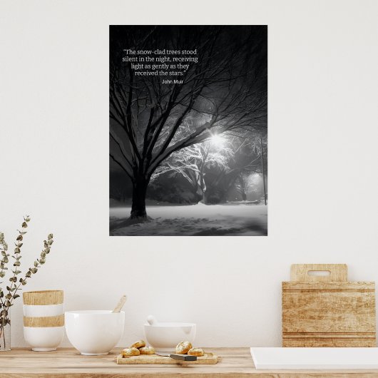 Inspirational motivational nature quote poster (Keuken)
