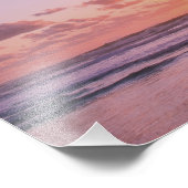 Inspirational Motivational Rumi Quote Sunset Sea Foto Afdruk (Hoek)