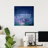 Inspirational Motivational Rumi Quote Universe Poster (Thuiskantoor)