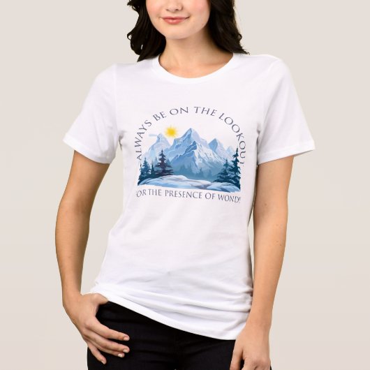 Inspirational Mountain T-Shirt  (Voorkant)