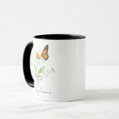 Inspirational Mug - Daisy Butterfly Choose Joy Mok (Voorkant links)