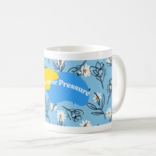 Inspirational mug design flower design koffiemok (Voorkant rechts)