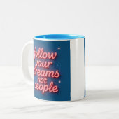 Inspirational Mug Tweekleurige Koffiemok (Voorkant links)
