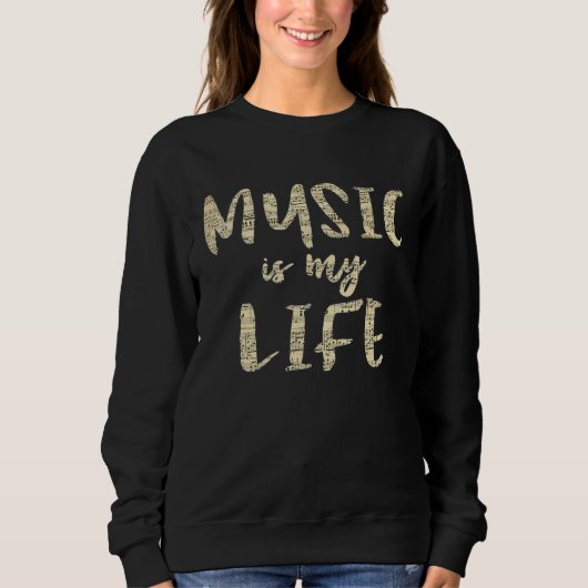 Inspirational Music is my Life Musical Notes Trui (Voorkant)