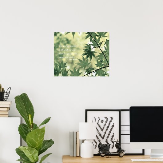 Inspirational Nature Quote Poster (Thuiskantoor)