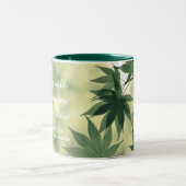 Inspirational Nature Quote Tweekleurige Koffiemok (Center)