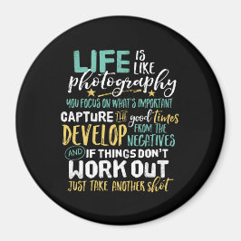 Inspirational Photography Life Quote Photographer Magneet