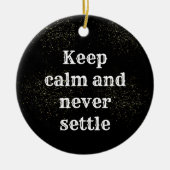 Inspirational phrase keramisch ornament (Voorkant)
