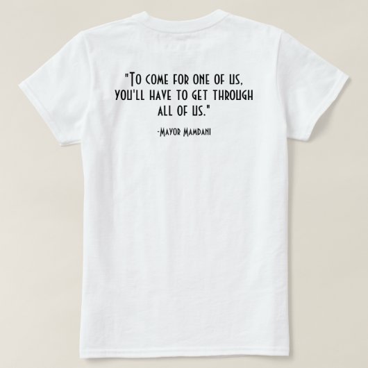 Inspirational Political Quote | FRONT&BACK T-shirt (Design achterkant)