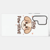 Inspirational Positive Puppy Message Samsung Galaxy Hoesje (Achterkant horizontaal)