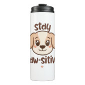 Inspirational Positive Puppy Message Thermosbeker (Voorkant)
