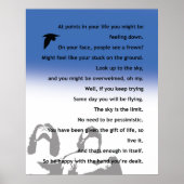 Inspirational poster - original poem (Voorkant)