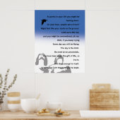 Inspirational poster - original poem (Keuken)