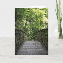 Inspirational (Prov. 3:6) Card