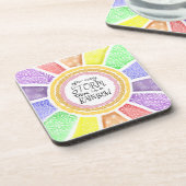 Inspirational Quote – “After Every Storm there is  Bier Onderzetter (Linkerzijde)