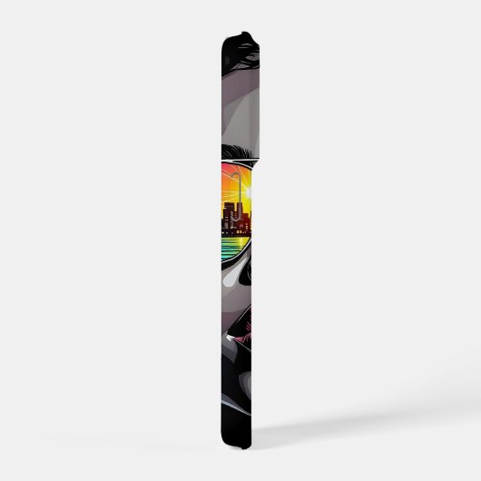 Inspirational Quote and City Woman iPhone Hoesje (Rechterkant)