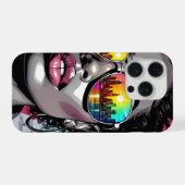 Inspirational Quote and City Woman iPhone Hoesje (Achterkant horizontaal)