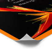 Inspirational Quote Bird of Paradise Elegant Poster (Hoek)