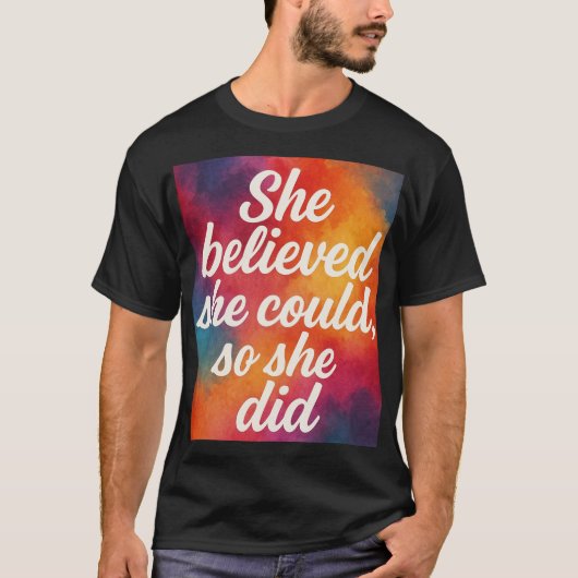 Inspirational quote design for women t-shirt (Voorkant)