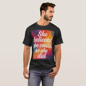 Inspirational quote design for women t-shirt (Voorkant volledig)