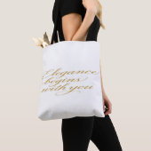 Inspirational Quote in Calligraphy: Tote Bag (Dichtbij)