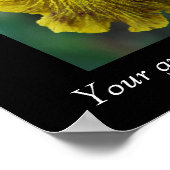 Inspirational Quote Iris Flower Poster (Hoek)