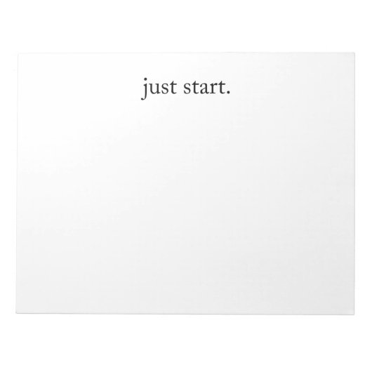 Inspirational Quote Minimalist Notitieblok (Voorkant)