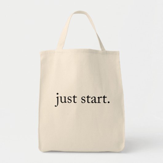 Inspirational Quote Minimalist Tote Bag (Voorkant)