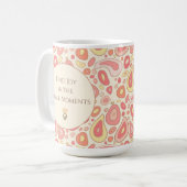 Inspirational Quote Mug with Custom Photo  Koffiemok (Voorkant links)