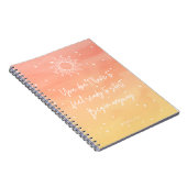Inspirational Quote Mystic Sun Writing Notebook Notitieboek (Rechterzijde)