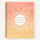 Inspirational Quote Mystic Sun Writing Notitieboek (Voorkant)