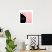 Inspirational Quote on Abstract Background Poster (Thuiskantoor)