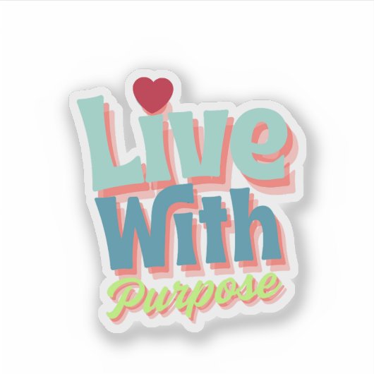 Inspirational Quote Sticker  (Voorkant)