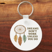 Inspirational Quote Stone Coaster Printable Design Sleutelhanger (Voorkant)