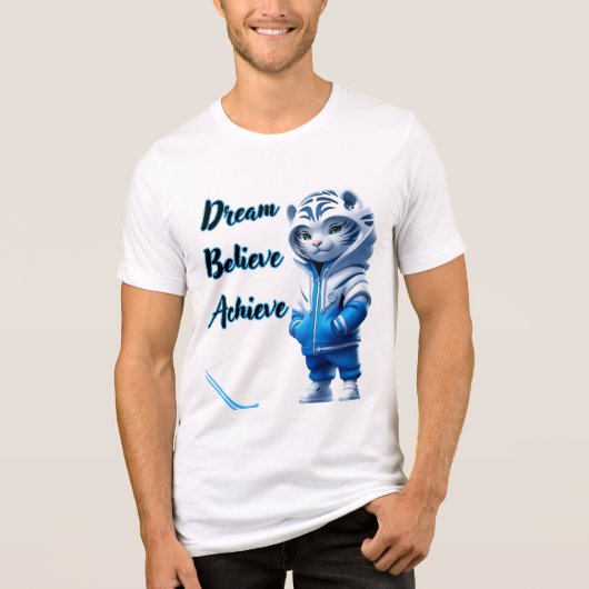 Inspirational Quote Tee for Men & Women, Casual Tri-Blend Shirt (Voorkant)