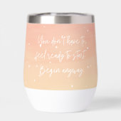 Inspirational Quote Watercolor Orange  (Achterkant)