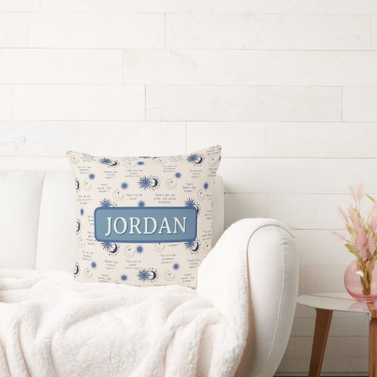 inspirational quotes for a baby kussen (Bank)